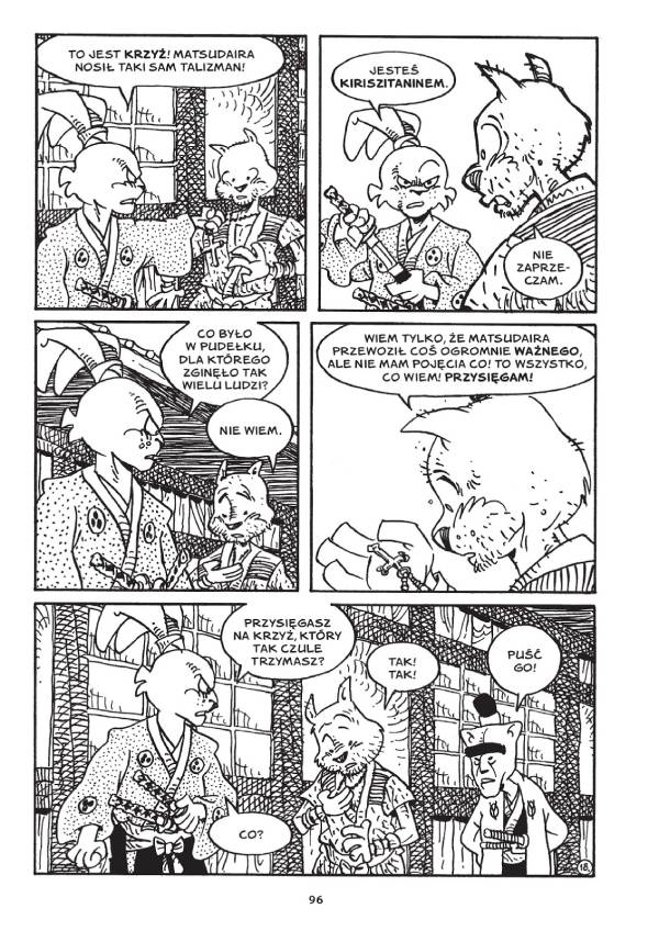 Usagi Yojimbo. Ukryci - przykładowa strona komiksu