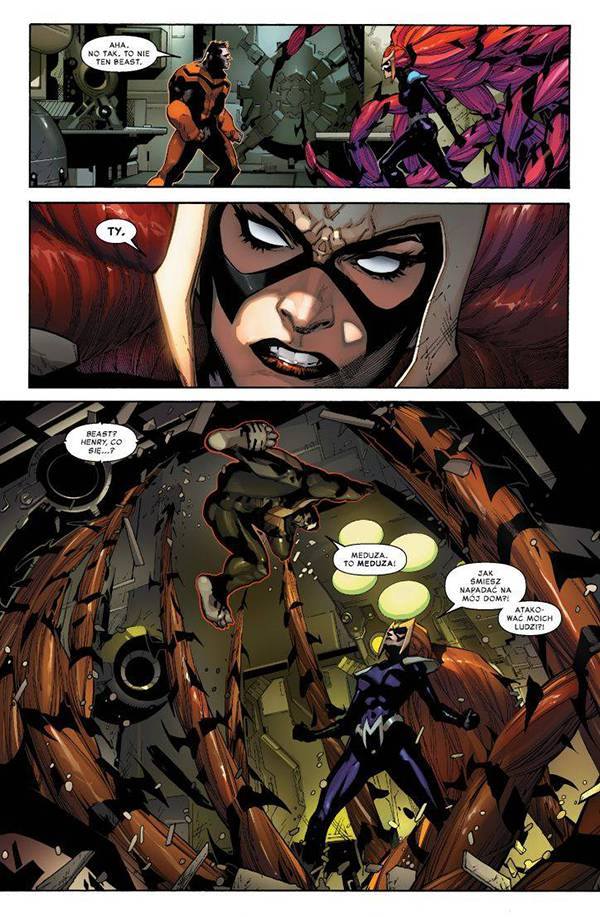 Inhumans kontra X-Men - Przykładowa plansza z komiksu