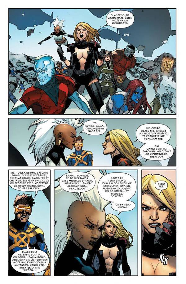 Inhumans kontra X-Men - Przykładowa plansza z komiksu