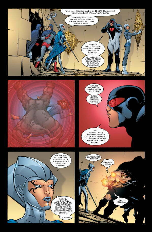 New X-Men: Piekło na ziemi — plansza z komiksu