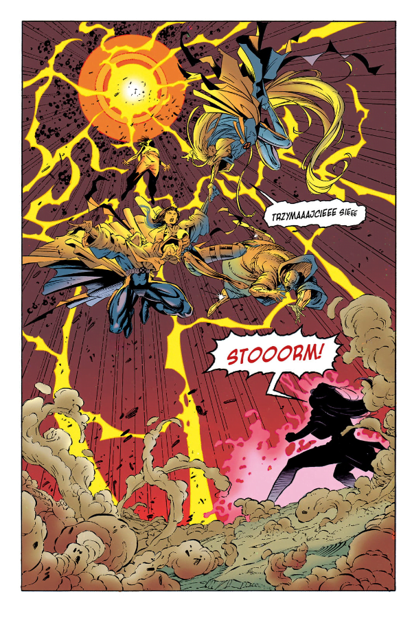 X-Men Era Apocalypse'a - Strona z komiksu