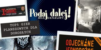 TOP5 gier planszowych dla dorosłych