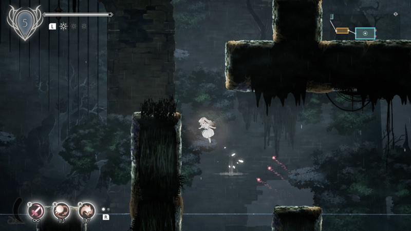 Przykładowe przemieszczanie się po jednej z krain